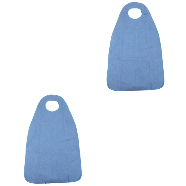 2 Count Bavoirs Adultes Pour Manger Femmes Lavables De Protection