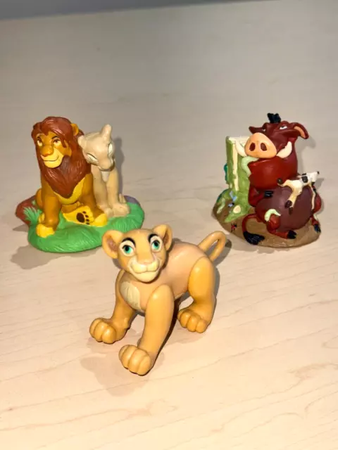 Lote de Figuras Vintage Rey León Lil Clásicas Tienda Disney Timone Pumba Simba Nala