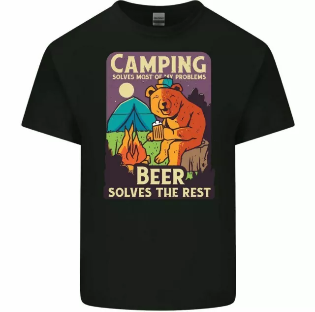 Camping löst die meisten meiner Probleme Bier löst den Rest Herren lustiges T-Shirt