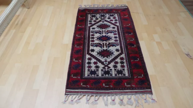 Turkish CARPET  HANDMADE RUG Oriental Wool DOLMAS 4ft 4" x 2ft 7"