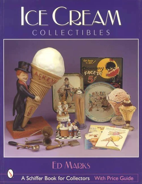 Vintage Soda Fountain Ice Cream Collectible Reference incl Equip, Advert, Glass