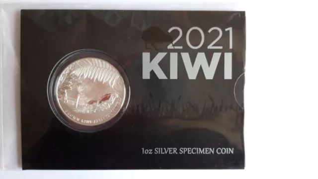 1 Dollar Kiwi 2021 1oz silver BLISTER  Dolar Kiwi 2021 onza plata Nueva Zelanda