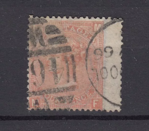 GB QV 1865 4d Vermillion Wing Margin SG94 VFU BP9232