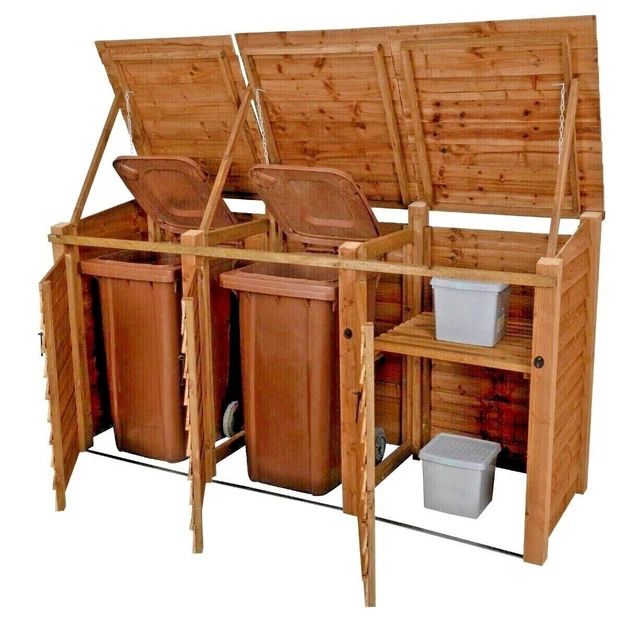 WHEELIE BIN STORE Outdoor Garden Dustbin Waste Cupboard Shed 225.90