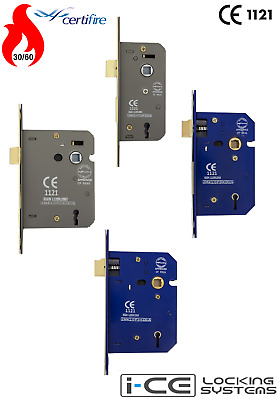 Fire Rated Door Sash Locks CE BS Rated Mortice 5 Lever or 3 Lever 50mm 63mm 75mm