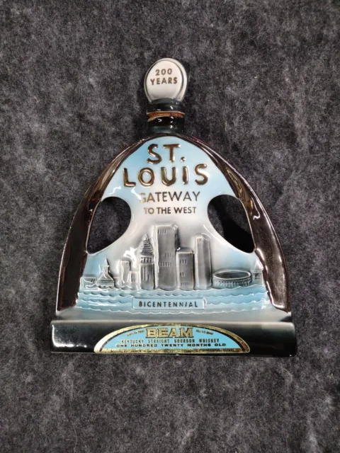 Jim Beam Decanter St. Louis Gateway To The West (Empty)