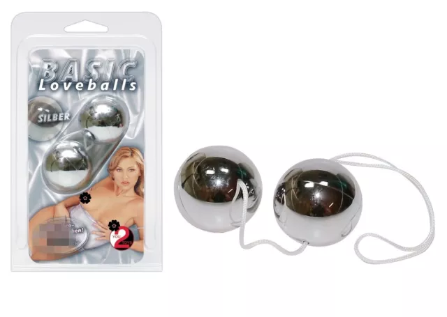 Sfere del piacere Basic Loveballs Silver Sexy shop toy palline geisha ano vagina