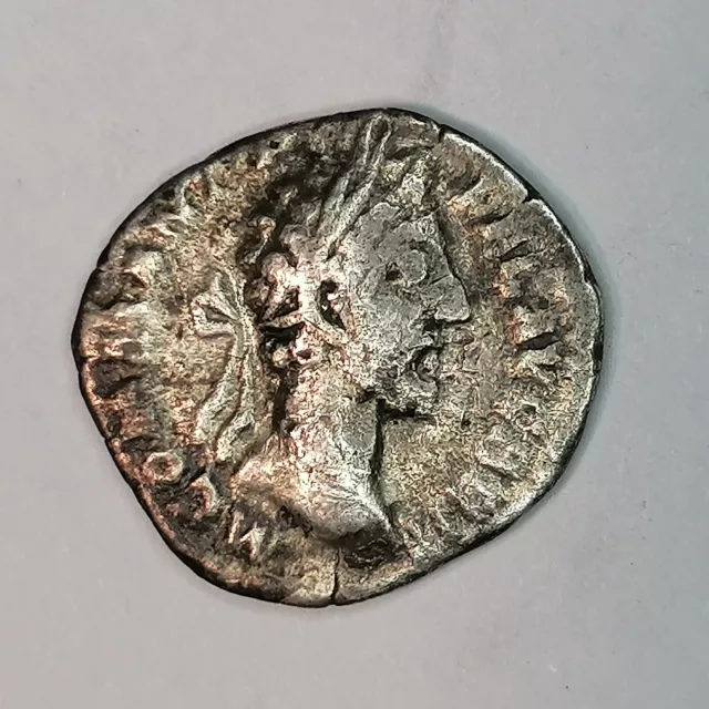 Roman Silver Denarius Coin of Commodus (177-192 AD ) "Liberalitas"