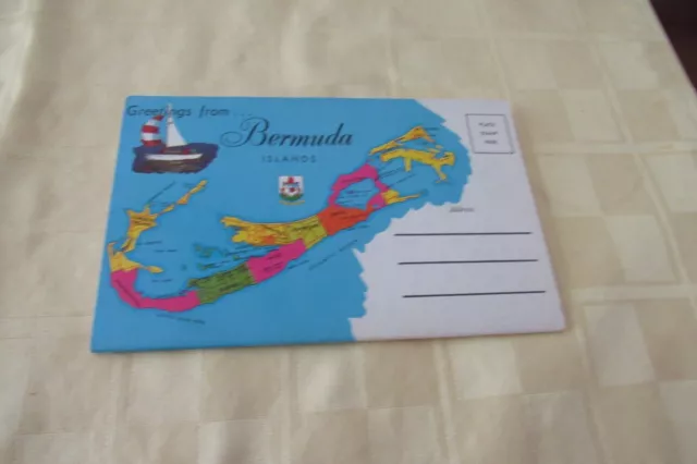 Vintage Bermuda Fold-Out Post Card Folder