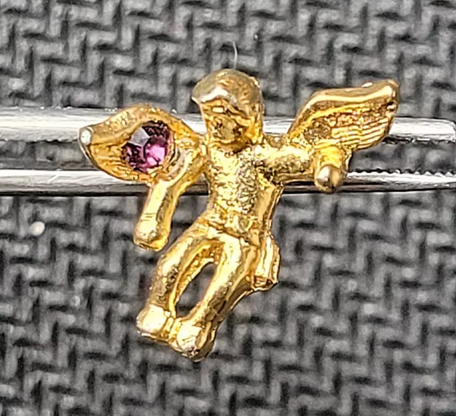 GUARDIAN ANGEL Gold Tone Tac Pin, Tie Tack, Lapel Pin or Hat Pin