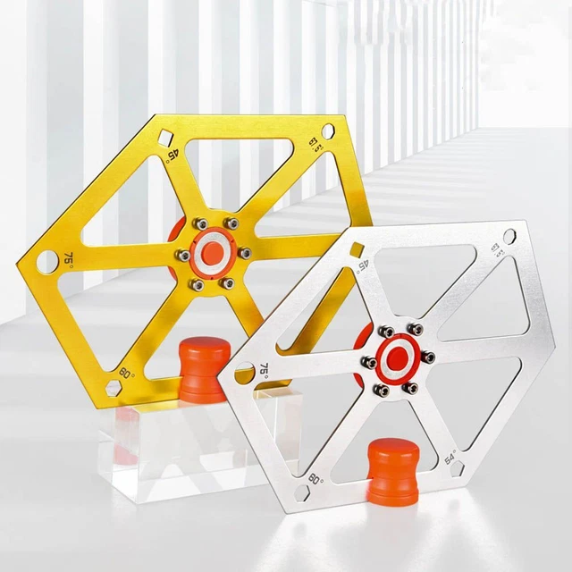 Angle Finder Ruler Cutting Board Carpenter Goniometer Hexagonal Protractor