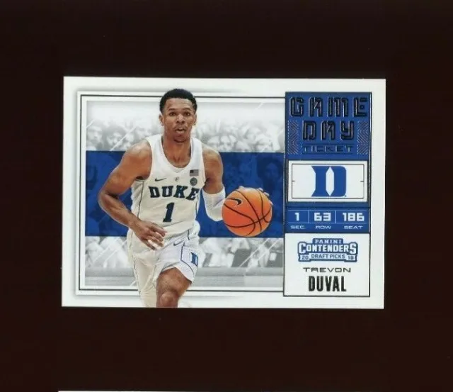 Trevon Duval Rc 2018 Contenders Draft Picks Game Day Tickets #22 Mint