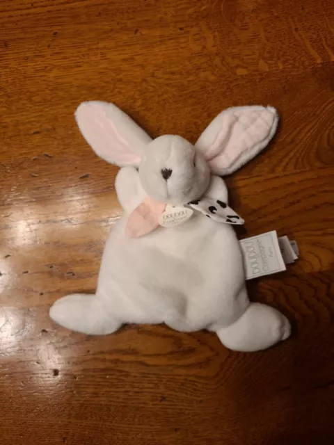 lapin bonbon doudou et compagnie Blanc rose HAPPY BLUSH ÉTAT NEUF JAMAIS SERVI
