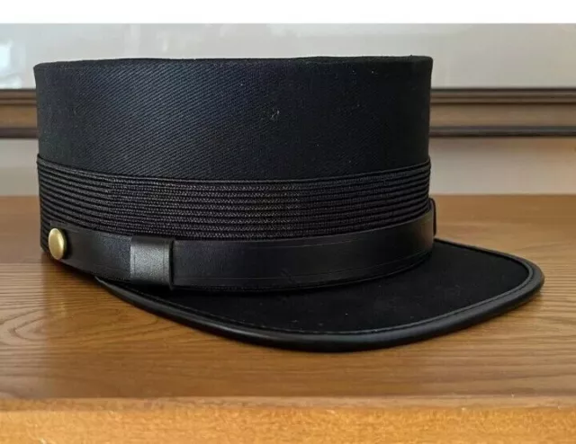 Train Conductor Style Black Kepi