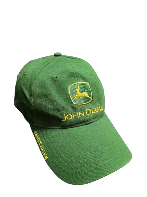 Casquette John Deere Réglable, Coton Vert, Slogan Nothing Runs Like A Deere