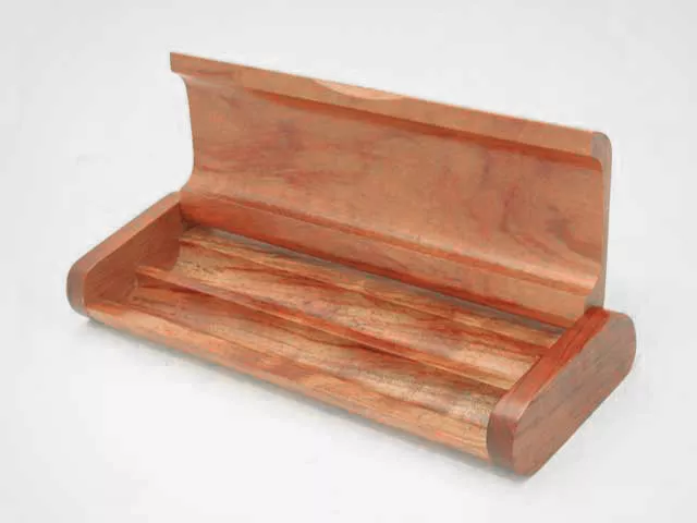 Solid Wood Rosewood Double Pen Box Cigar Box Perfect for Engraving personalize