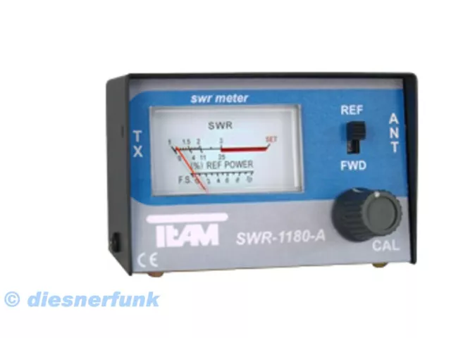 Team SWR-1180A CB Funk Stehwellenmessgerät 1,7-30 MHz Truckerfunk LKW Stehwelle