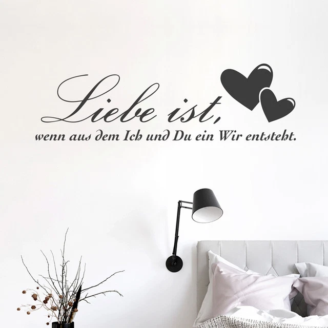 Wandtattoo Hausregeln "Lache Lebe Liebe" - Weiß 43x100cm Grandora