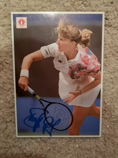 Original signierte Autogrammkarte Steffi Graf Tennis SELTEN Südmilch