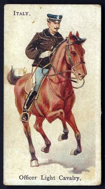 British American (Printed) - Soldiers Of The World - Italy Officer Light Cavalry