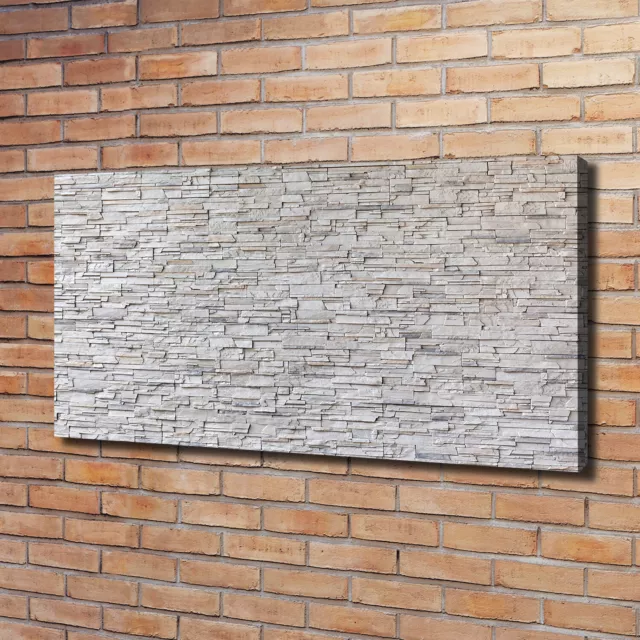 Arte de La Pared Pintura en Lienzo Decoración de Salón 120x60 Un muro de piedra