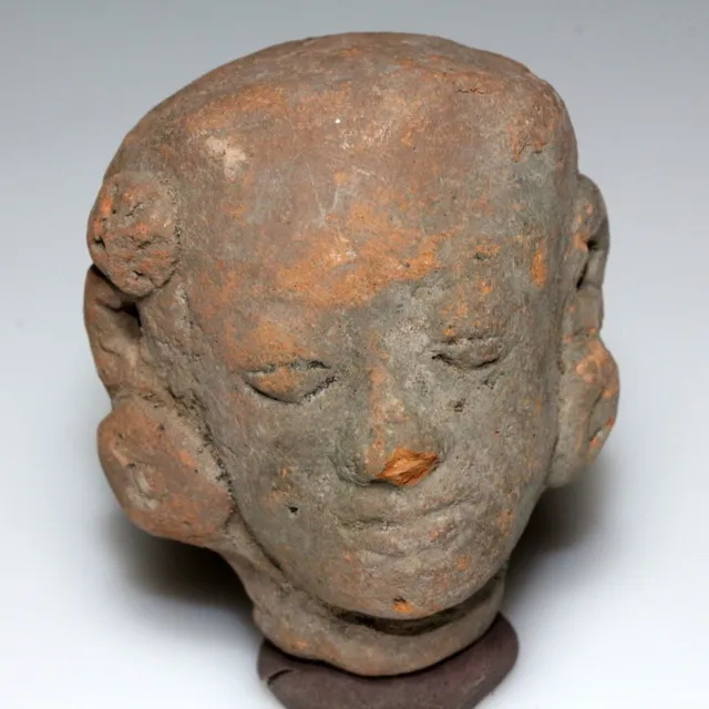 Roman Era near east terracotta male head ornament circa 100-400 AD