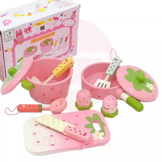 Wooden Tea Set for Little Girls Toddlers Toy Tea Party Sets Kids Pretend Play K