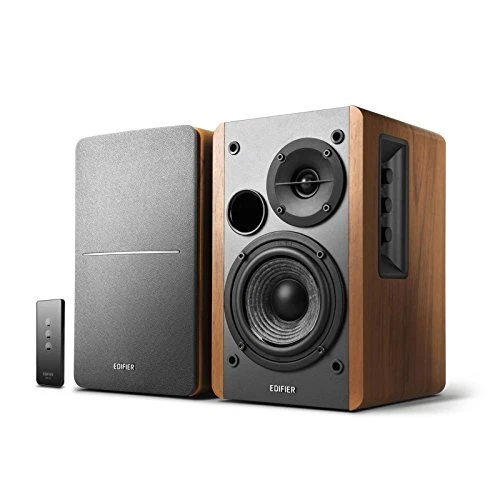R1280T Powered Bookshelf Speakers - 2.0 Stereo Active Near Field Monitors -