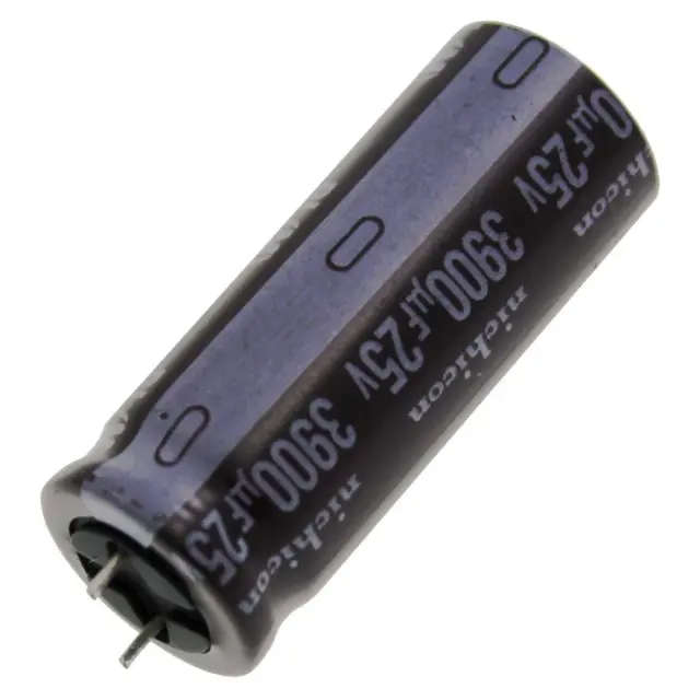 10x Electrolytic capacitor Radial 3900µF 25V 105°C UPL1E392MHH1CM d16x40mm 3900u