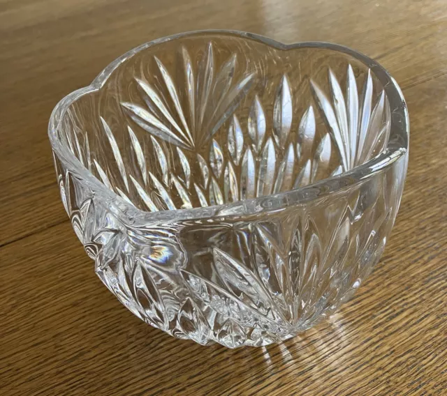 Vintage ABP Cut Glass Crystal Candy, Nut, Fruit, Serving Dish Bowl 6"