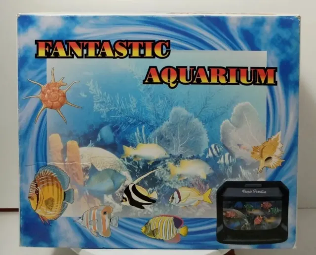 Fantastic Aquarium Vtg Toy Coral Reef Fish Tank *Nos In Box! Watch The Fish Swim