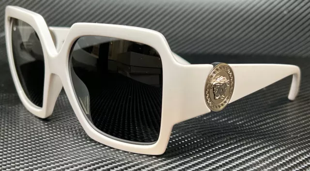 VERSACE VE4453 314 87 White Grey Women's 56 mm Sunglasses