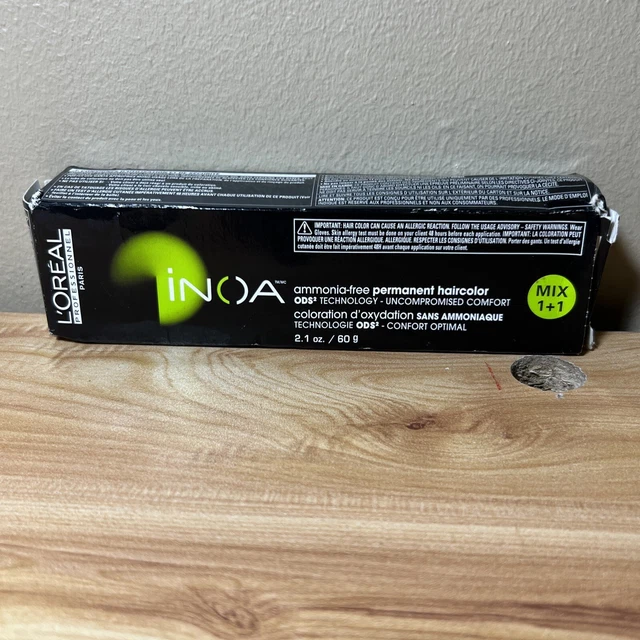 LOREAL INOA AMMONIA Free ODS Professional Permanent Hair Color 2.1 oz