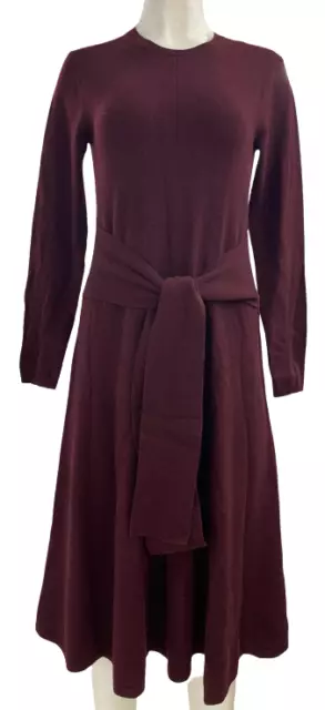 Polo Ralph Lauren Dress Women’s Long Belted Shirt Dress Burgundy