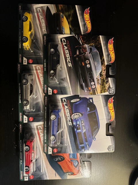Set Complet Hot Wheels Modern Classics 2023 - 1/64 - Honda, Fiat, Corrado