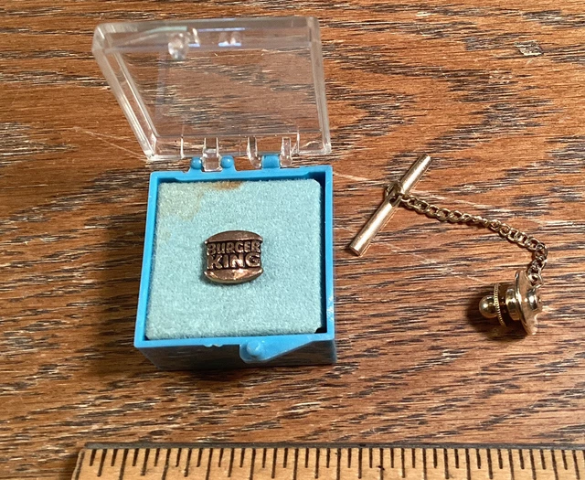 Burger King Co. logo 1/10 10K tie pin Good Condition