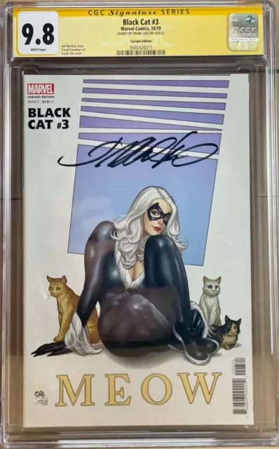 Black Cat #3 CGC 9.8 SS Cover and  Signed by Frank Cho