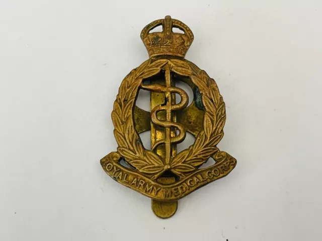 Original royal army medical corps cap badge brass