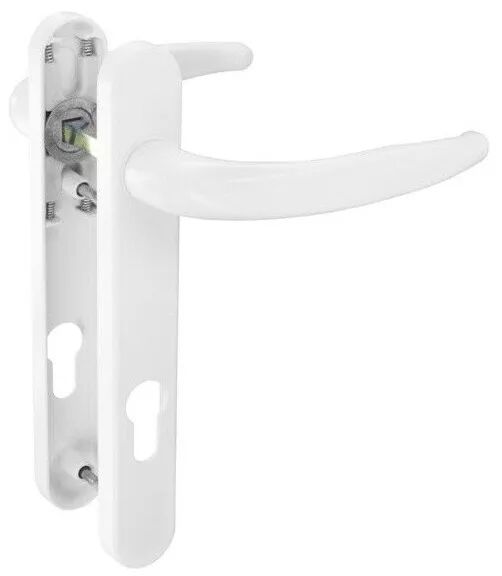Securit uPVC Door Handle 92PZ Sprung Patio Double Glazing Pair Set 122mm - White