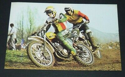 #48 Harrie Everts Hans Maisch Motocross Carte Cpa Grand Prix Vanderhout Fks 1976
