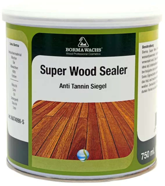 Super Wood Sealer Tannin Sperre Grund Shabby Kreidefarbe 750ml