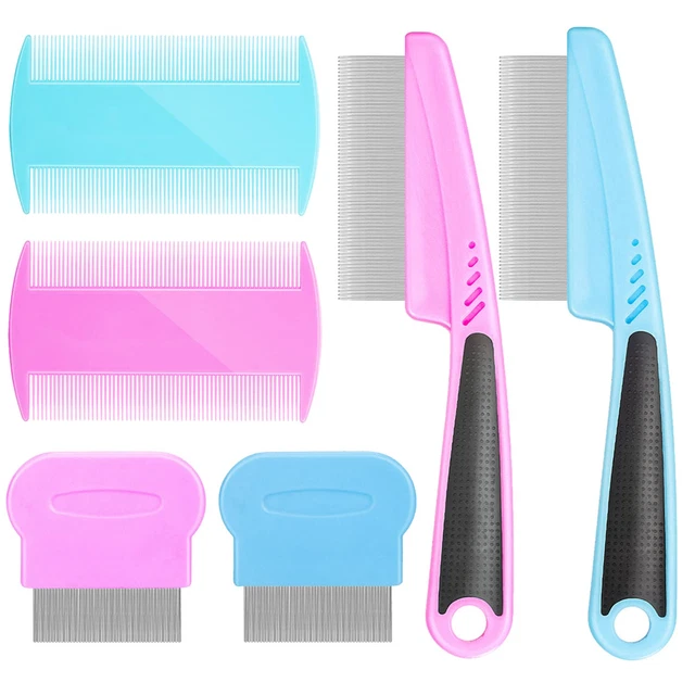 Pet Supply - Flea Comb for Dogs and Cats - Metal Lice Comb - Cat and Dog Combs