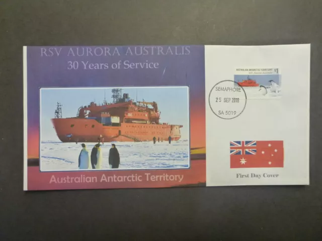2018 AUSTRALIA AAT AURORA AUSTRALIS 30yrs SERVICE ILLUSTRATED FIRST DAY COVER 4