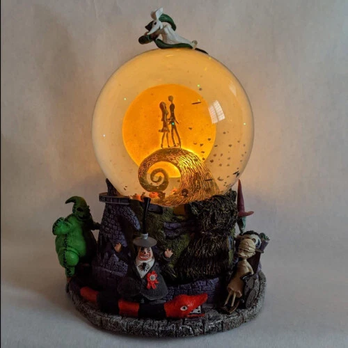 POPULAR THE NIGHTMARE Before Christmas Disney Snow Globe Music Box £242