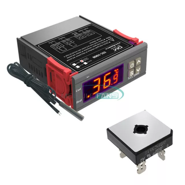 110-220V STC-1000 Temperature Controller Temp Sensor Thermostat Control Digital