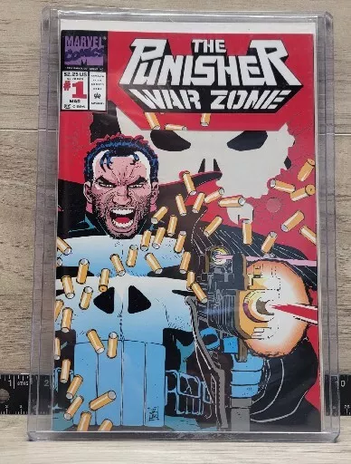 The Punisher War Zone #1 NM Newsstand Die-Cut Cover 1992 Marvel Comics