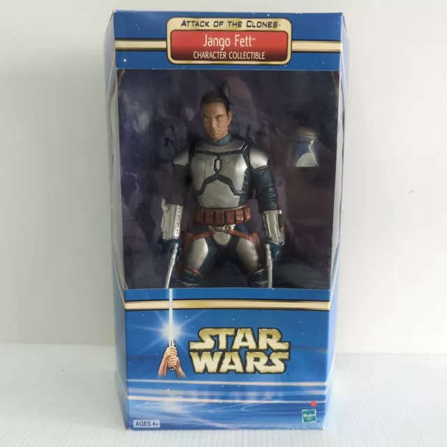 Star Wars Attack of the Clones Jango Fett 12" Character Collectible Hasbro 2002