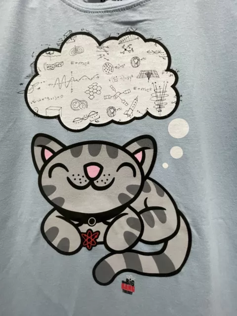 BIG BANG THEORY Cat/soft kitty t-shirt Brand New Youth size Med light ...