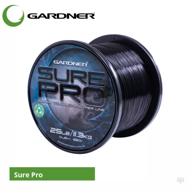 Gardner Tackle Sure Pro Mainline - Carp Barbel Pike Coarse Cod Sea Fishing Line