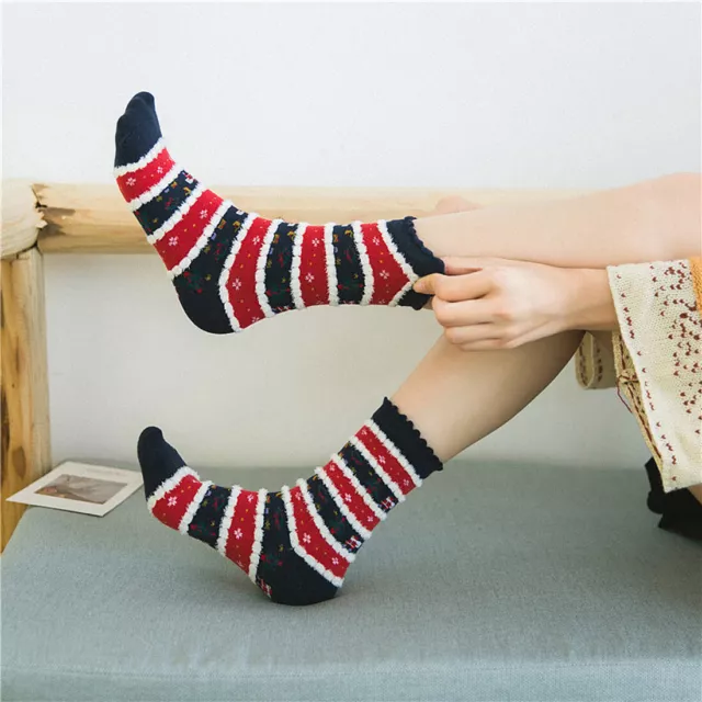 Bed Socks Warm Sleep Socks Winter Kids Party Gift Indoor Christmas Merry Xmas